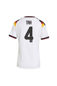 Saksa Jonathan Tah #4 Jalkapallovaatteet Naisten Kotipaita MM-kisat 2026 Lyhythihainen